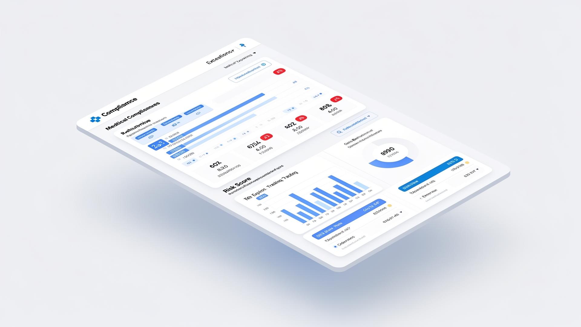 Dashboard do VIGIA mostrando score de conformidade e produtos em risco